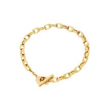 Coach Gold C Link Chain Flex Bracelet - Gold