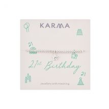 Karma Silver 21 Star Stretch Bracelet - Silver