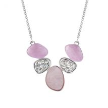 August Woods Silver Misty Rose Crystal Necklace - Silver