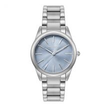 Olivia Burton Silver Glowful Blue Dial Watch