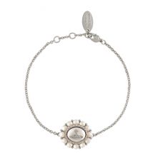 Vivienne Westwood Silver Amaya Halo Pearl Bracelet - Silver