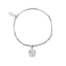ChloBo Silver Sheltered Glow Turtle Bracelet - Silver