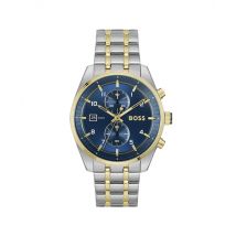 Boss Silver Blue and Gold Skytraveller Watch