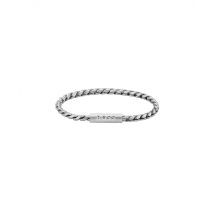 Boss Silver Doran Steel Braided Bracelet