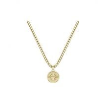 Boss Gold Tone Compass Necklace