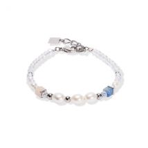 Coeur De Lion Silver Cosmic Pearls Pastel Cubes Bracelet - Silver