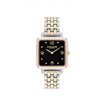 Coach Gold Mix Cass Black Square Dial Watch - Gold