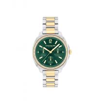Coach Gold Mix Kitt Green Dial Bracelet Watch - Gold