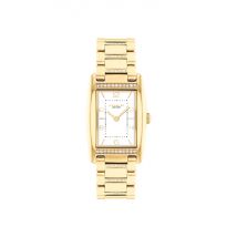 Coach Gold Reese Rectangle Crystal Bracelet Watch - Gold