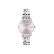 Coach Silver Pink Elliot Metal Watch - Silver