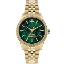 Vivienne Westwood Gold Green Little Wallace Watch - Gold