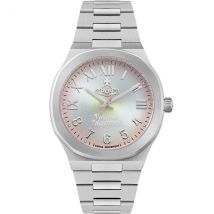 Vivienne Westwood Silver Merton Peach Round Dial Watch - Silver