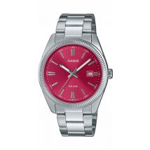 Casio MTP Stainless Steel Red Dial Watch MTP-1302PD-4AVE