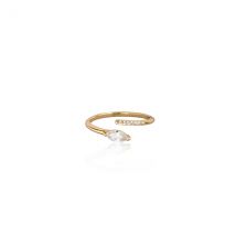 Seek + Find Filled With Light Gold Adjustable Ring - Adjustable