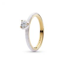 Pandora Gold White Chakra Heart Ring - 64