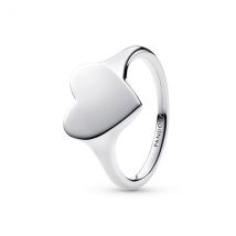 Pandora Silver Engravable Heart Ring - 56