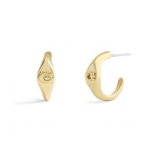 Coach Gold Signet Huggies - Gold