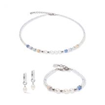 Coeur De Lion Silver Cosmic Pearls Pastel Cubes Gift Set - Silver