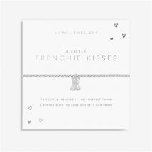 Joma A Little Frenchie Kisses Dog Bracelet - Silver