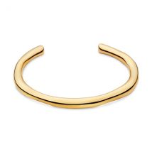 Over & Over Gold Organic Open Bangle - Gold