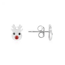 Argento Silver Rudolph Stud Earrings - Silver