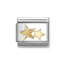 Nomination Gold Diamond Stars Charm