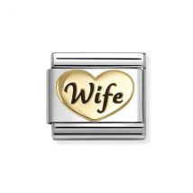 Nomination Gold Wife Heart Charm