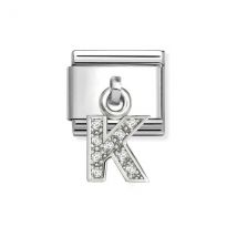 Nomination Silver CZ Dangle K Charm