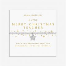 Joma A Little Merry Christmas Teacher Bracelet - Silver