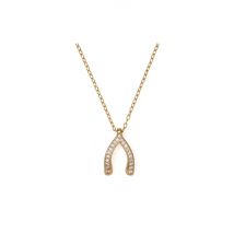 Kate Spade New York Gold Gift Dream Big Wishbone CZ Necklace - 41cm