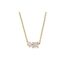 Kate Spade New York Gold Gifting Dear Bestie Pearl CZ Necklace - 41cm