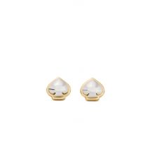 Kate Spade New York Gold Mix Domed Sculpted Spade Studs - Gold