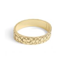 Coach Gold Quilted Bangle - Gold
