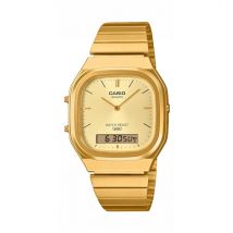 Casio Gold Vintage Dual-Display Gold Dial Watch