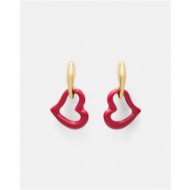 Kate Spade New York Gold Amour Dark Scarlet Drop Earrings - Gold