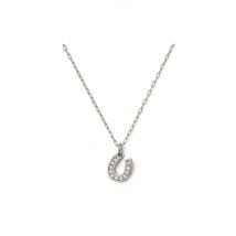 Kate Spade New York Silver Gifting Lucky You Horseshoe CZ Necklace - 41cm