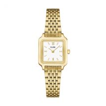 CLUSE Gold Gracieuse Mini White Watch - Gold
