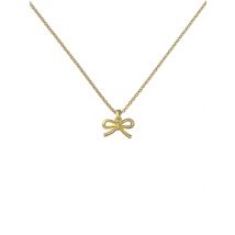 Ted Baker Gold Blaire Mini Metal Bow Necklace - 42cm