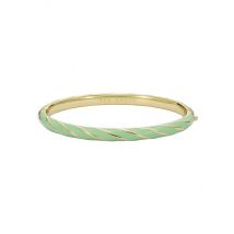 Ted Baker Gold Trinity Twist Enamel Mint Bangle - Gold