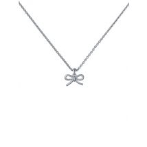 Ted Baker Silver Blaire Mini Metal Bow Necklace - 42cm