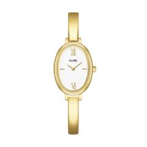 CLUSE Gold L'Ovale White Watch - Gold