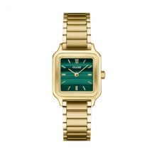CLUSE Gold Gracieuse Petite Malachite Square Watch - Gold