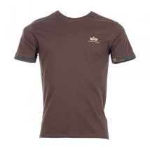 Alpha Industries T-Shirt Roll-Up Sleeve dark olive camo