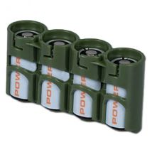Porte-batteries Powerpax SlimLine 4 x CR123 olive