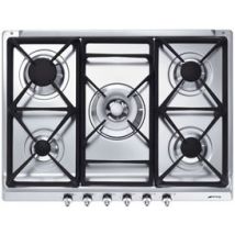 Piano cottura a gas 5 fuochi Smeg 70/75CM INOX SE70SGH-5