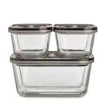 Set 3 contenitori per sottovuoto VacuBoxx Eco-Set