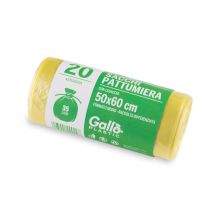 Sacchi per immondizia 50x60 cm confezione 20 sacchi gialli