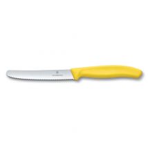Coltello da tavola ondulato giallo - Victorinox Swissclassic
