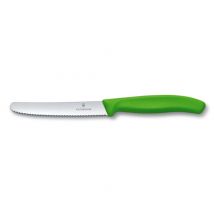 Coltello da tavola ondulato verde - Victorinox Swissclassic