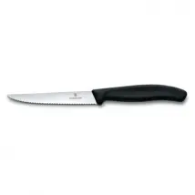 Coltello da bistecca ondulato nero - Victorinox Swissclassic